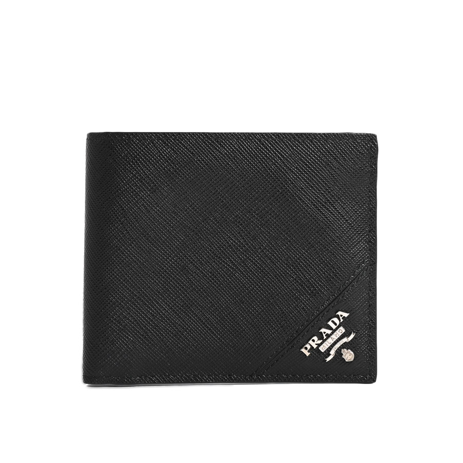 フタツオリサイフ ブラック 約W11xH9.5cm(実寸)