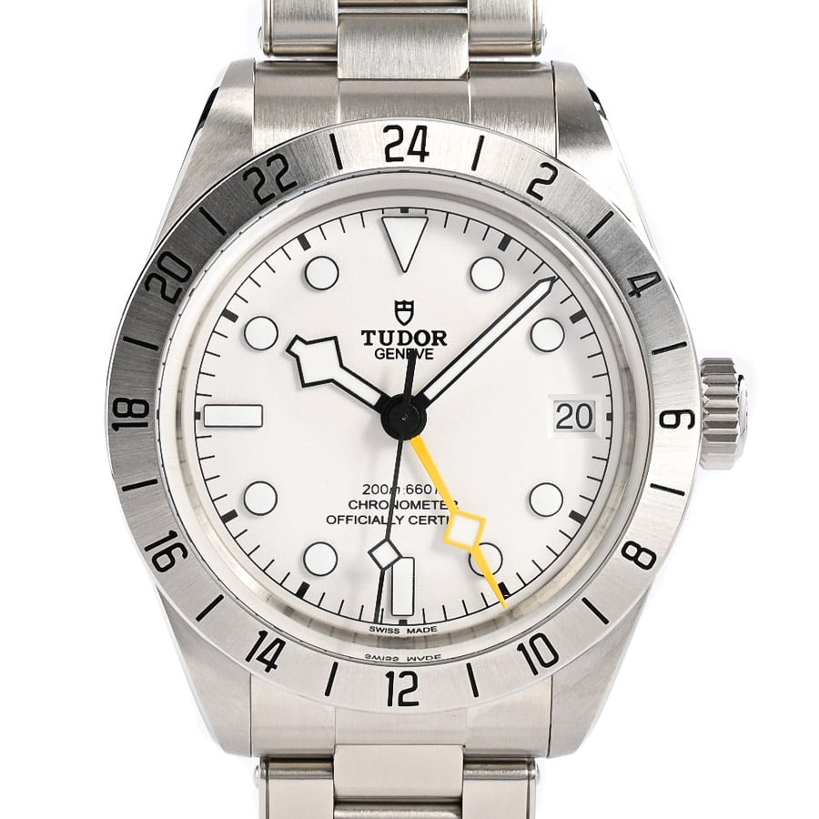 ブラックベイプロ ホワイト ケース:約39mm/ブレスサイズ:約21cm