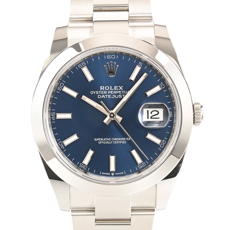 デイトジャスト41 ブルー ケース:約41mm/ブレスサイズ:約18cm
