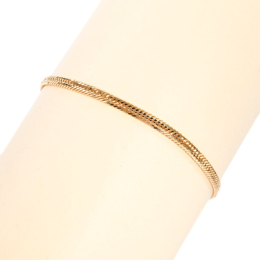 喜平ブレスレット 12面トリプル 5.0g 長さ:18cm/幅:3.1mm