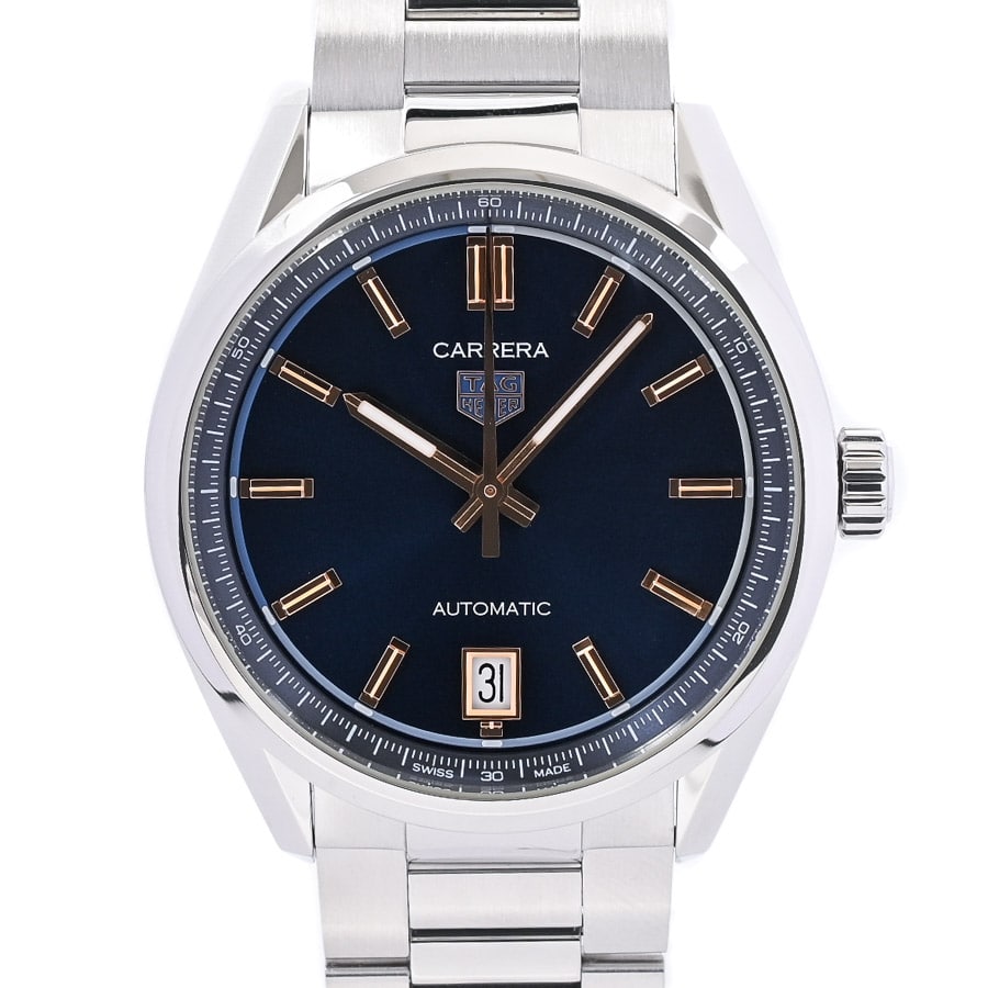 カレラ デイト ブルー ケース:約36mm(実寸)/ブレスサイズ:約19.5cm