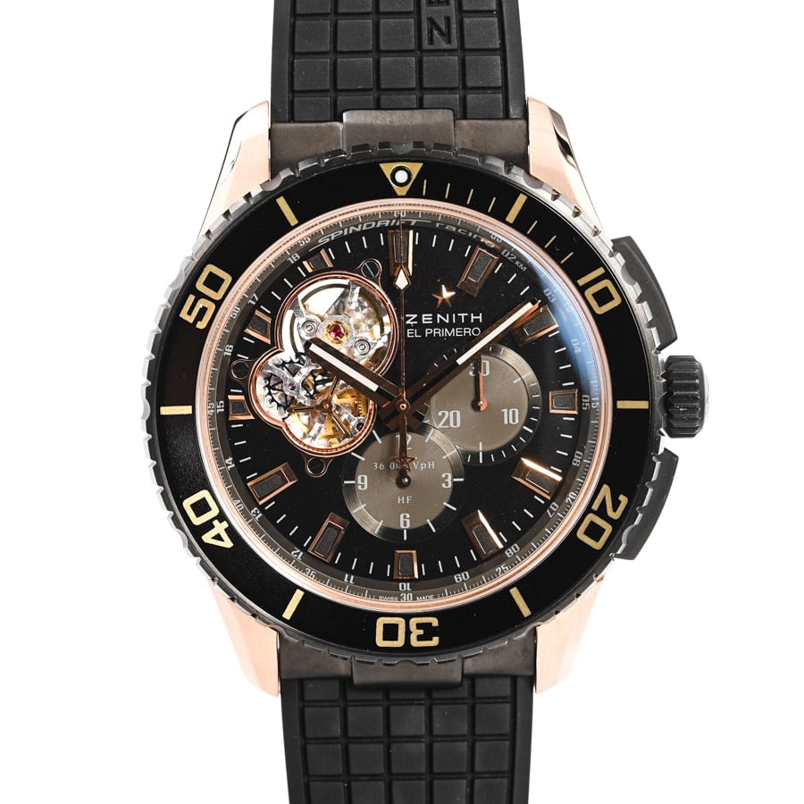 エル・プリメロ ストラトス スピンドリフト ブラック ケース:約46mm(実寸)