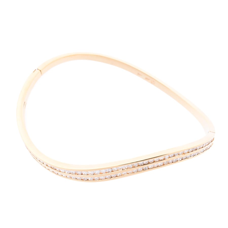 ダイヤ ブレスレット 内周:約15.5cm/幅:約5mm