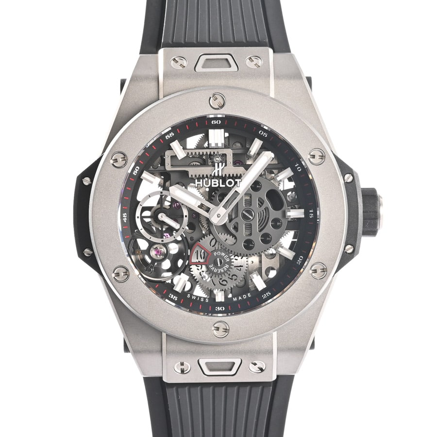 ビッグバン メカ10 チタニウム スケルトン ケース:約46mm(実寸)