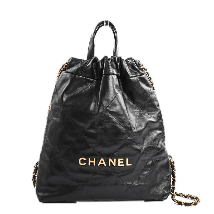CHANEL22バックパック ブラック 約W28xH33xD7cm(実寸)