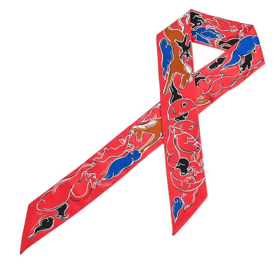 ツイリー レッド 約W87xH5cm(実寸)