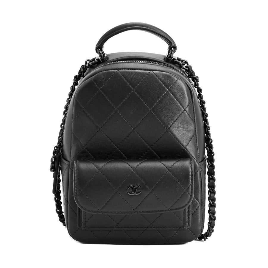 クラシックミニバックパック ブラック 約W13xH18xD7cm(実寸)
