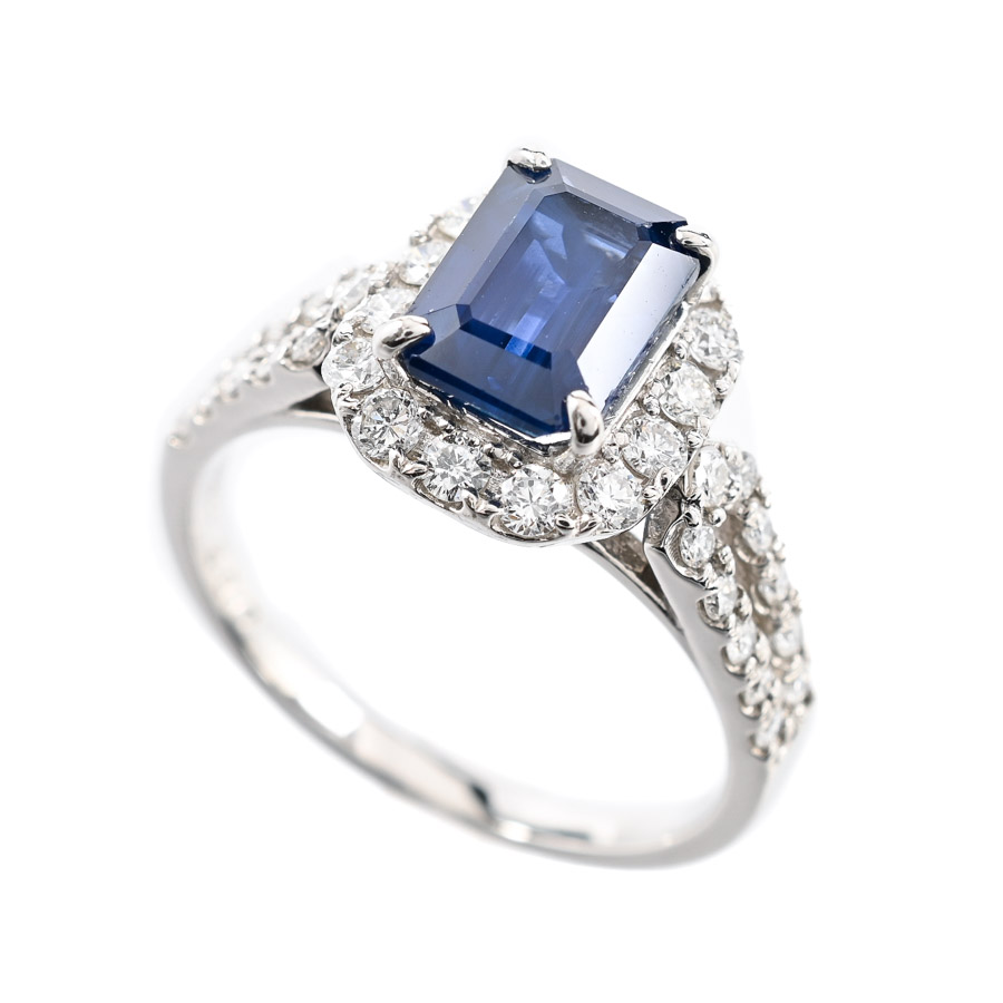 【中古A品】  ノンブランドジュエリー サファイア リング   プラチナ900 横浜関内店