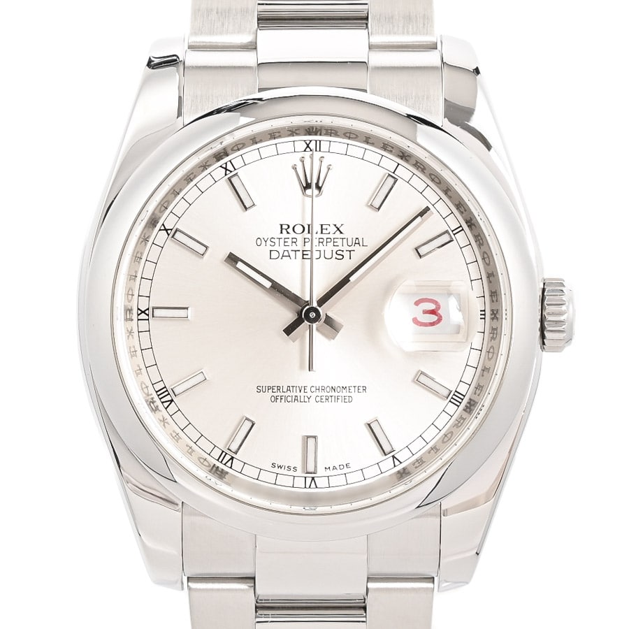 デイトジャスト シルバー ケース:約36mm/ブレスサイズ:約17.5cm