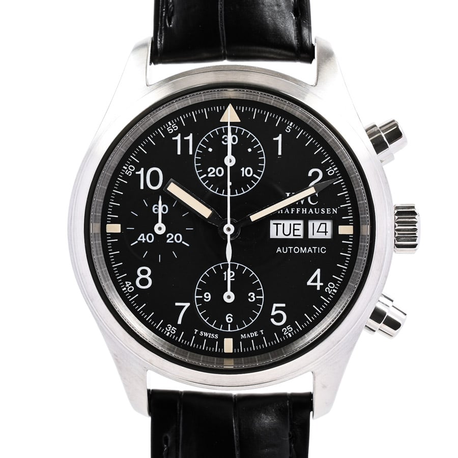 メカニカルフリーガー クロノグラフ ブラック ケース:約39mm(実寸)