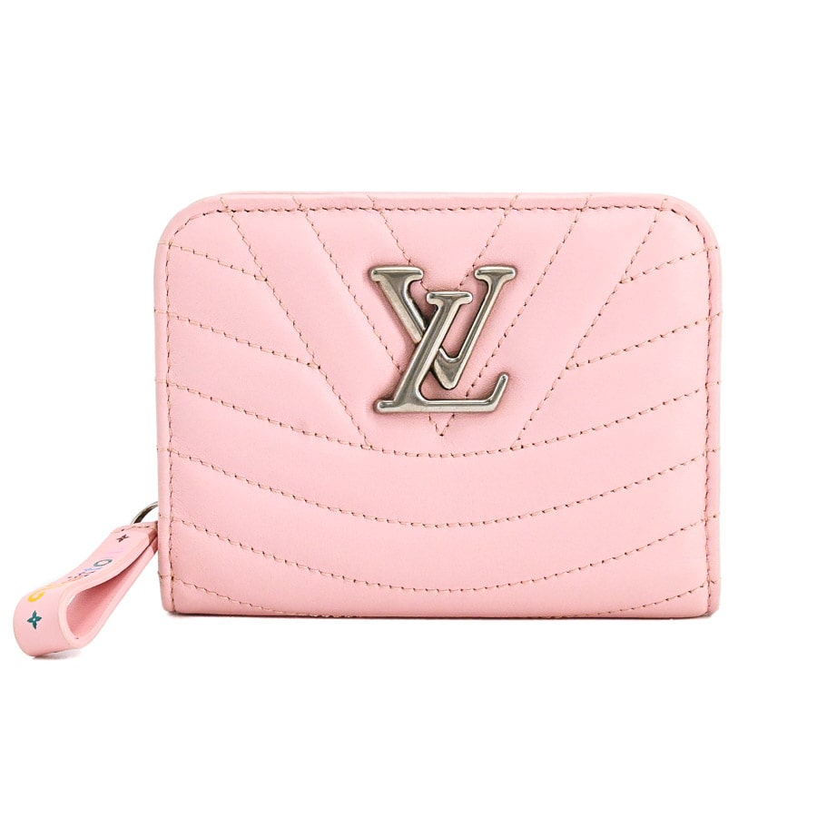コンパクトウォレット ピンク 約W12xH9.5cm(実寸)