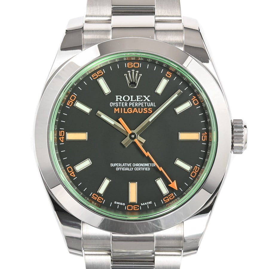 ミルガウス ブラック ケース:約40mm/ブレスサイズ:約18cm