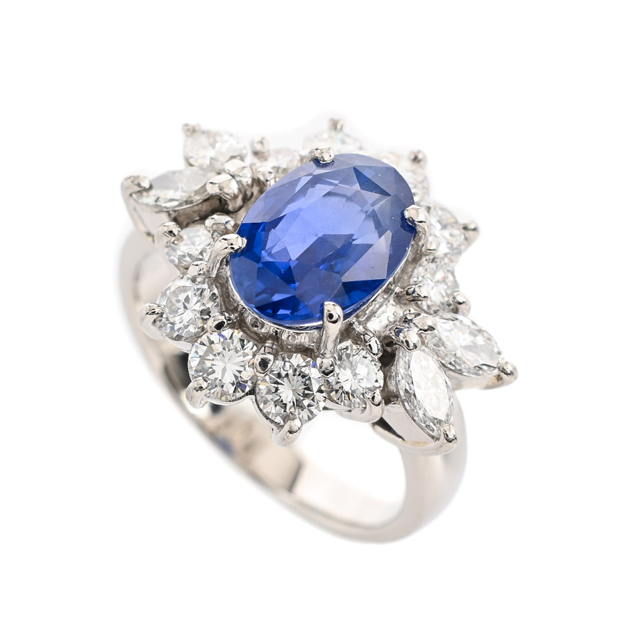 【中古A品】  ノンブランドジュエリー サファイア リング   プラチナ900 横浜関内店