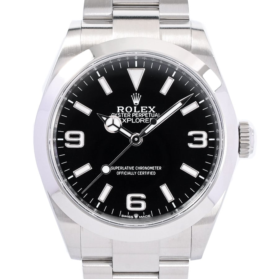 エクスプローラー ブラック369 ケース:約40mm/ブレスサイズ:約18.5cm