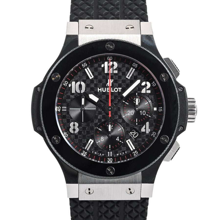 ビッグバン スチール セラミック ブラックカーボン ケース:約44mm