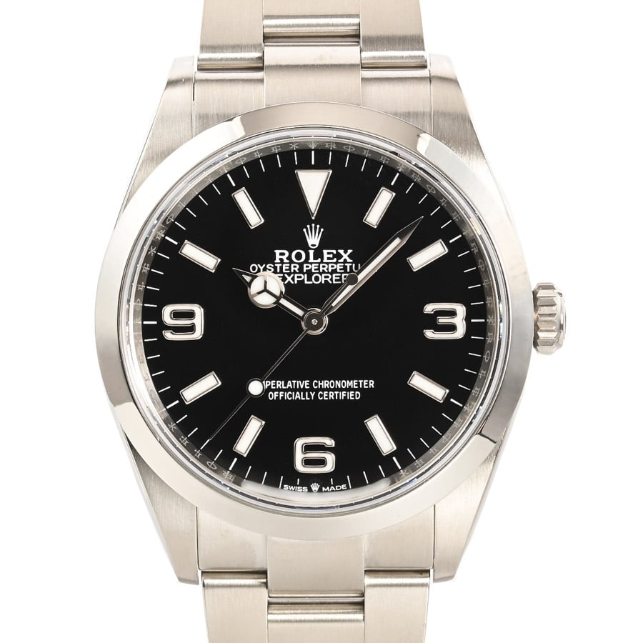 エクスプローラー36 ブラック369 ケース:約36mm/ブレスサイズ:約18cm