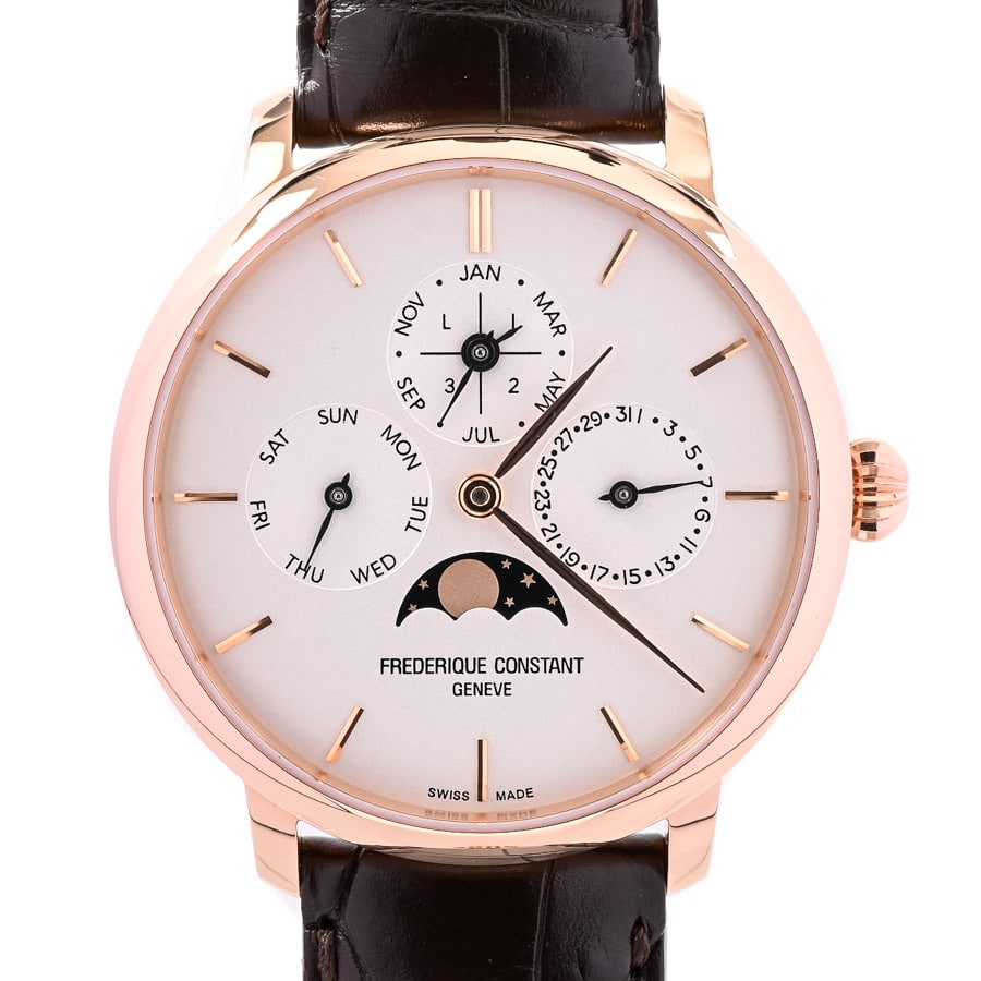 スリムライン パーペチュアルカレンダー マニュファクチュール シルバー ケース:約42mm(実寸)