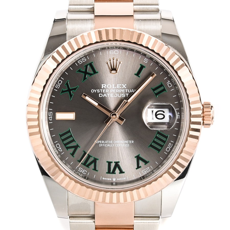 デイトジャスト41 スレート　ローマン ケース:約41mm/ブレスサイズ:約18cm