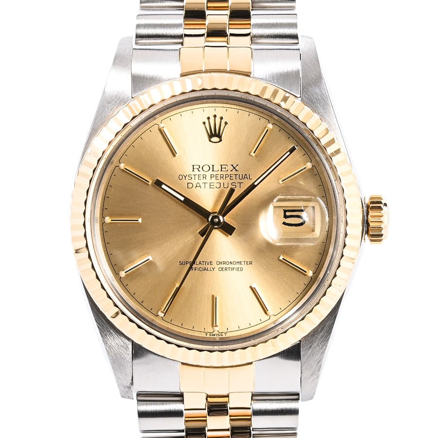 デイトジャスト イエロー ケース:約36mm/ブレスサイズ:約18.5cm