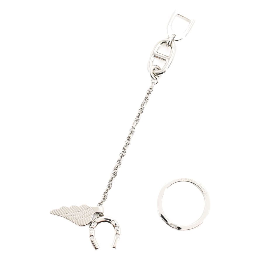 ボンヴォヤージュ シルバー 金具含む全長18xチャーム(羽):約W1.3xH3cm