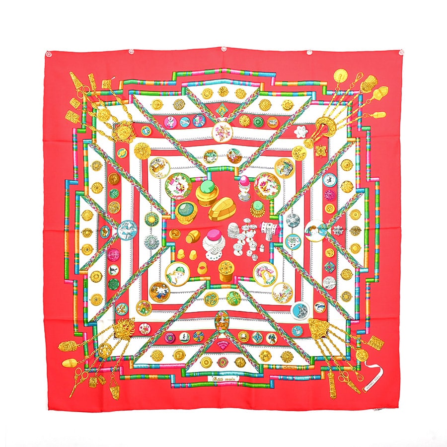 カレ90 レッド 約W90xH90cm