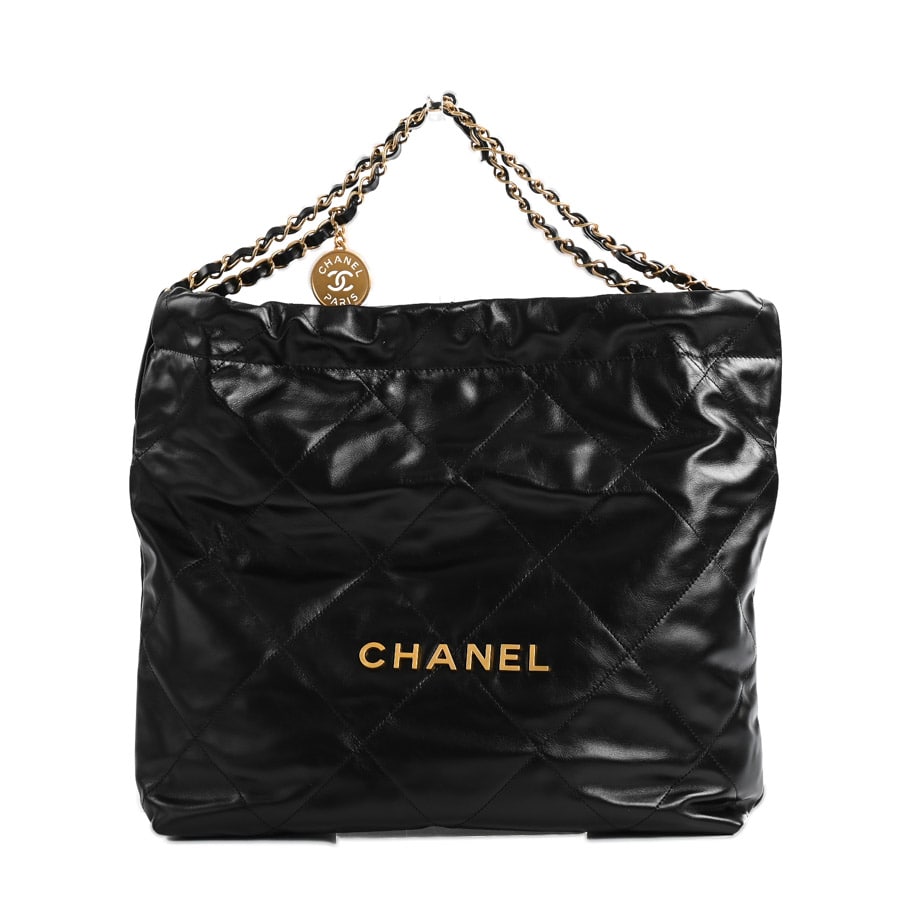 CHANEL22ハンドバッグ ブラック 約W42xH39xD8cm