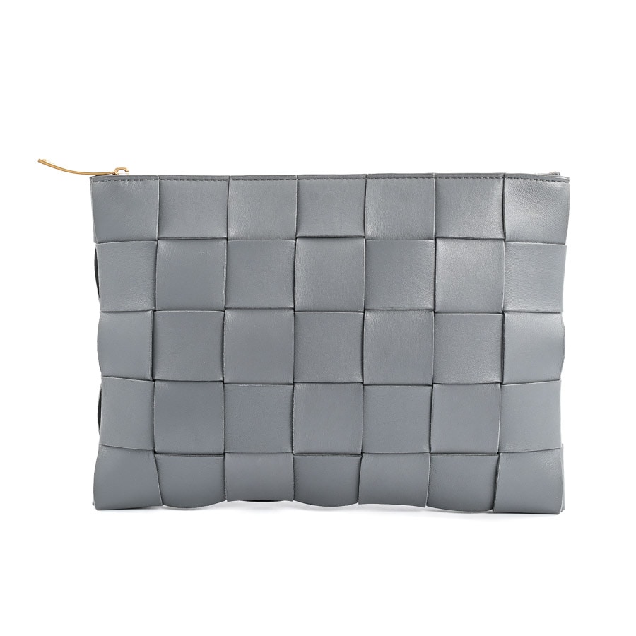 クラッチバッグ グレー 約W28xH20cm(実寸)