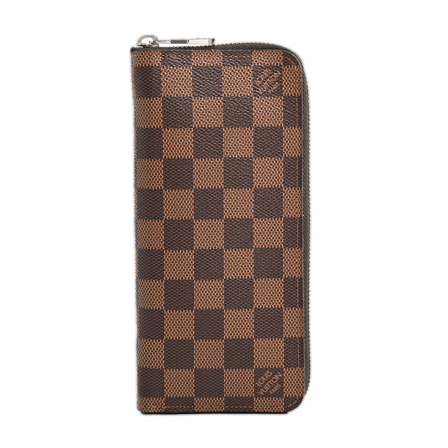 ジッピーウォレットヴェルティカル ブラウン 約W10xH20xD2.4cm