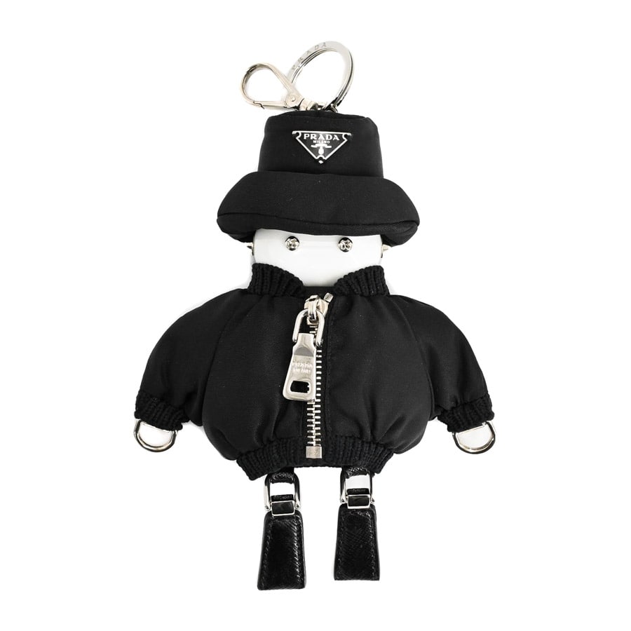 Soft Robot Re-Nylonバッグチャーム ブラック 金具含む全長21xチャーム:最大約W14xH18cm(実寸)