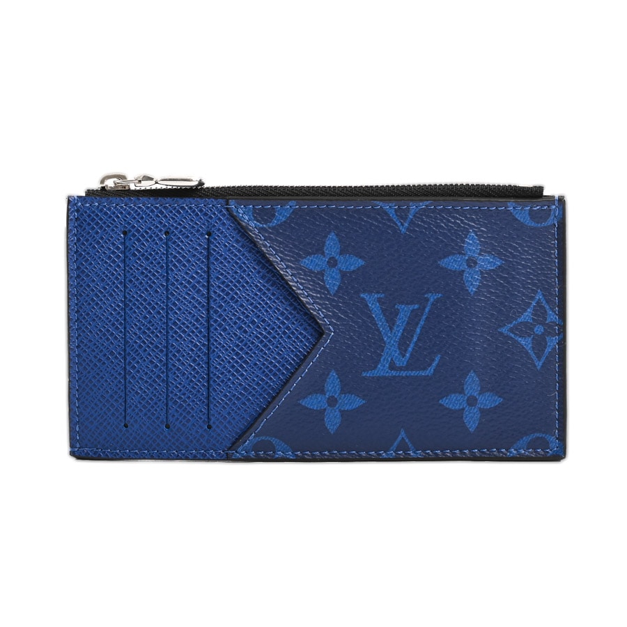 コインカードホルダー コバルト 約W14.5xH7.5cm(実寸)