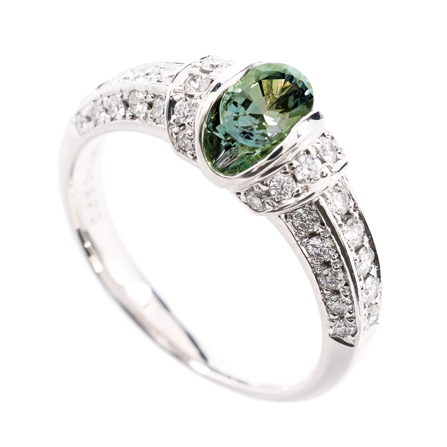 【中古A品】  ノンブランドジュエリー アレキサンドライト リング   プラチナ900 銀座