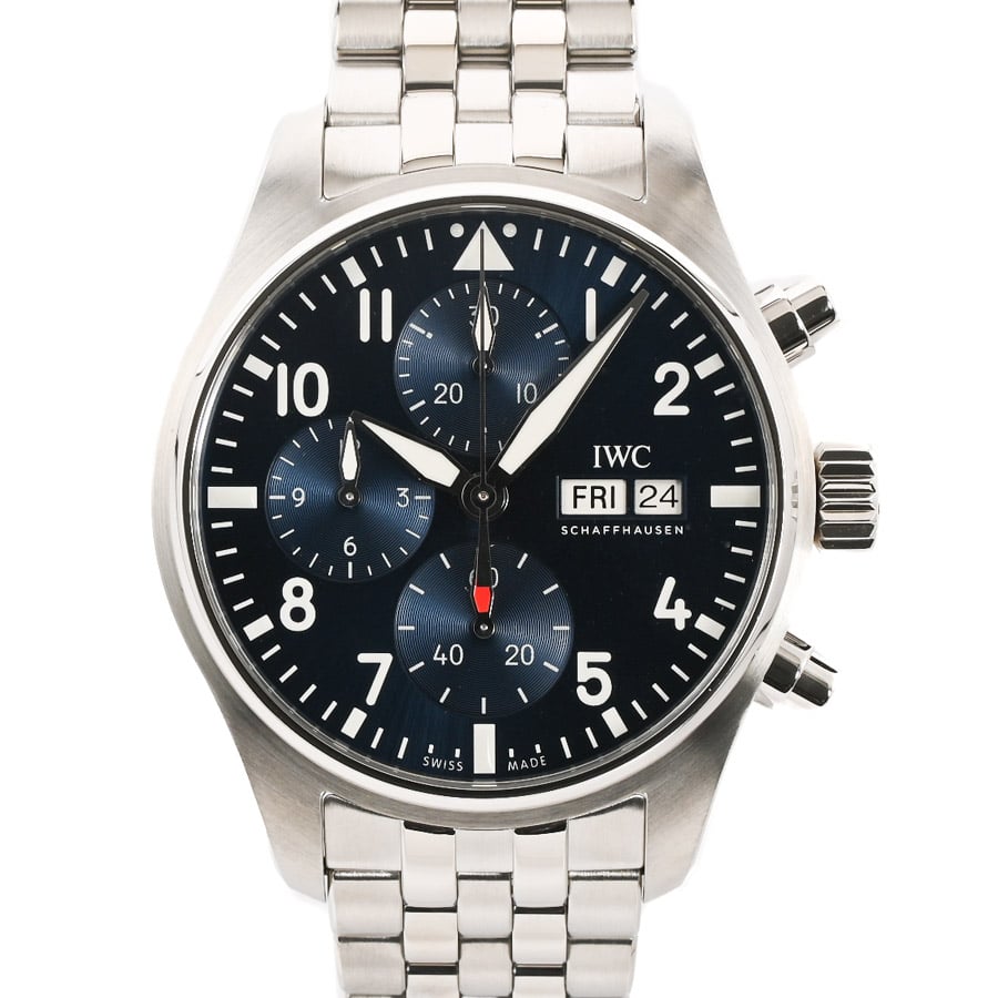 パイロットウォッチ クロノグラフ 41 ブルー ケース:約41mm/ブレスサイズ:約18cm