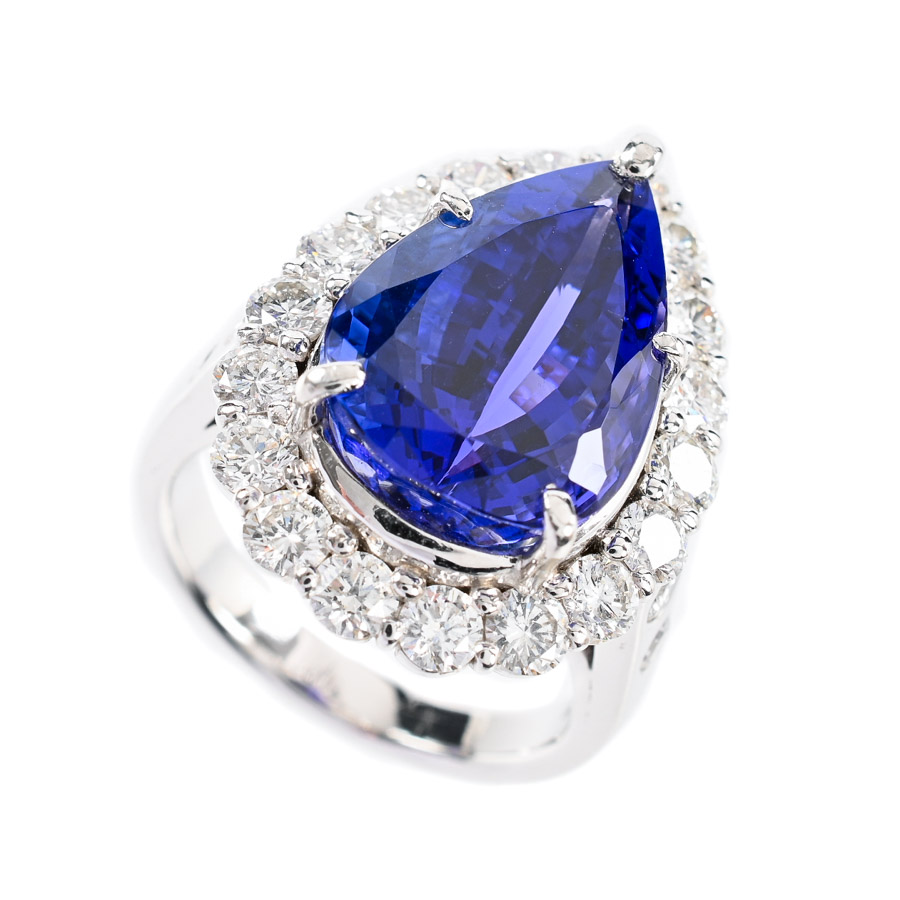 【中古A品】  ノンブランドジュエリー タンザナイト リング   プラチナ900 横浜関内店