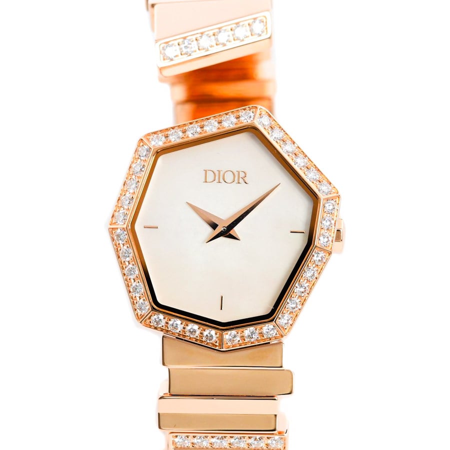 【中古A品】  ディオール GEM Dior  CD18117X1003 ピンクゴールド 横浜関内店