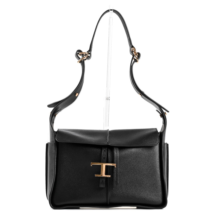 Tタイムレスショルダーバッグ ブラック 約W30.5xH22xD14.5cm(実寸)