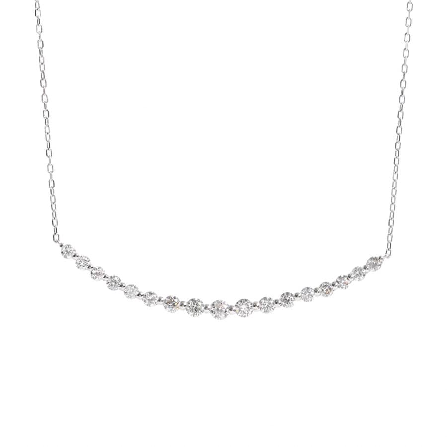 【中古A品】  ノンブランドジュエリー ダイヤ ネックレス   プラチナ900/850 横浜関内店