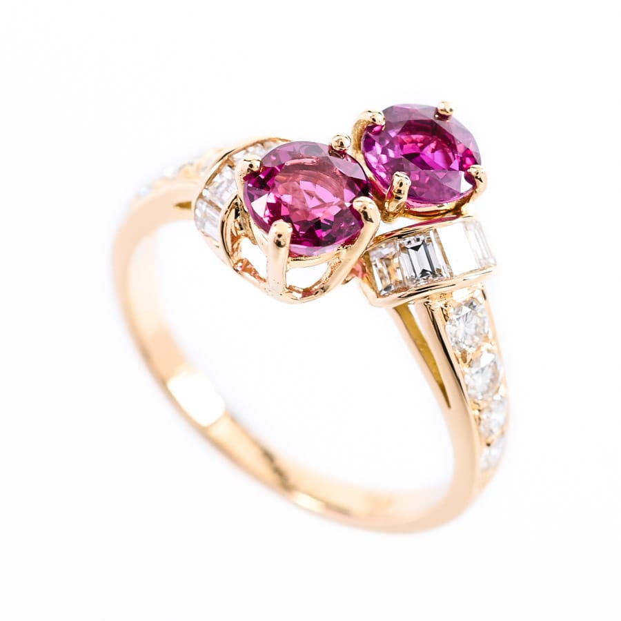 【中古A品】  ティファニー ルビー リング   K18イエローゴールド 元町本店