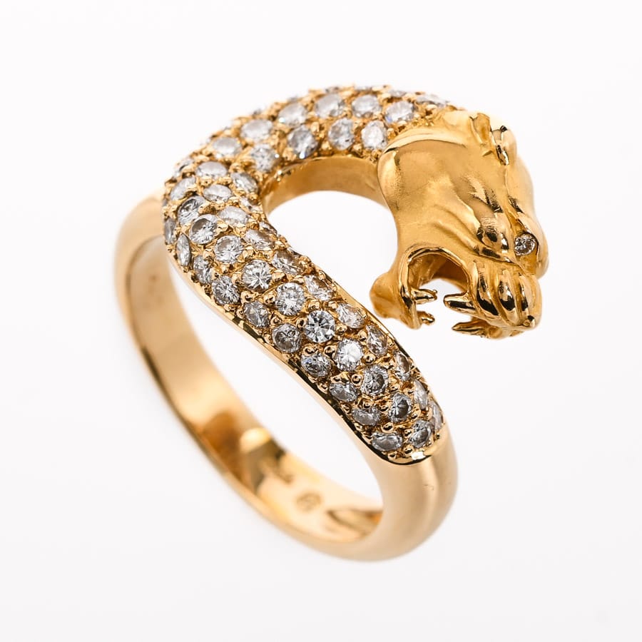 【中古A品】  カレライカレラ パンサー   K18イエローゴールド 新宿歌舞伎町店