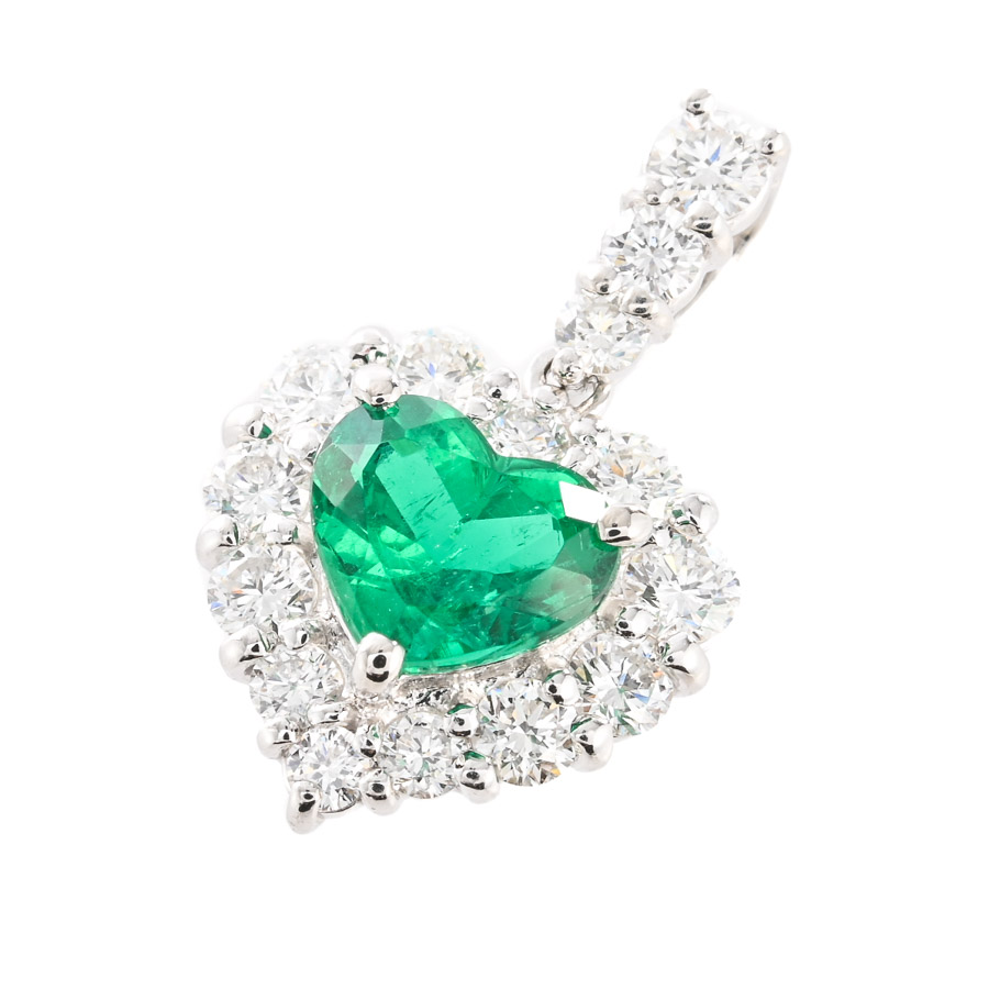 【中古A品】  ノンブランドジュエリー エメラルド ペンダント   プラチナ900 横浜関内店