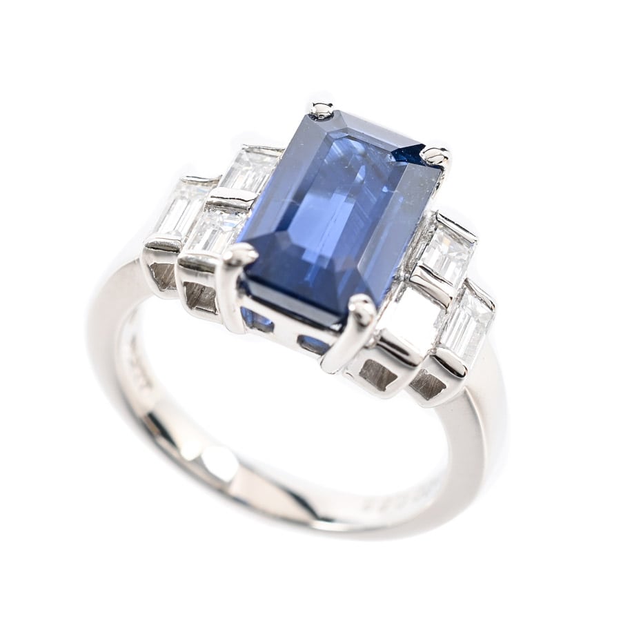 【中古A品】  ノンブランドジュエリー サファイア リング   プラチナ900 横浜関内店