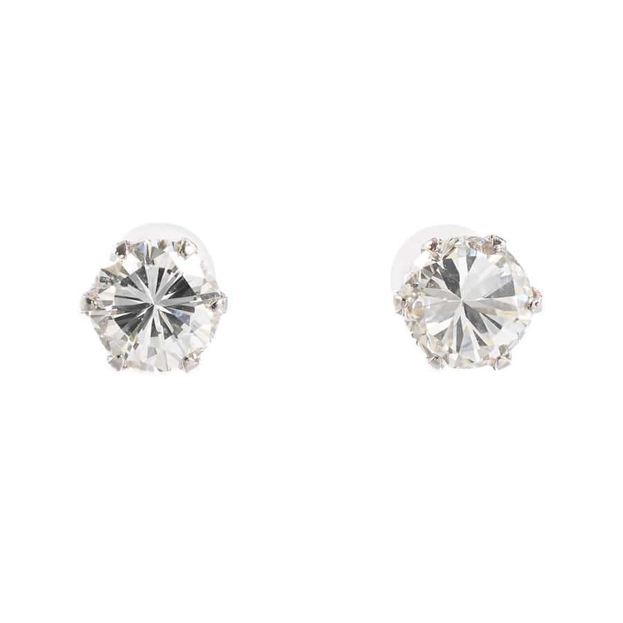 【中古A品】  ノンブランドジュエリー ダイヤ ピアス   プラチナ900 元町本店