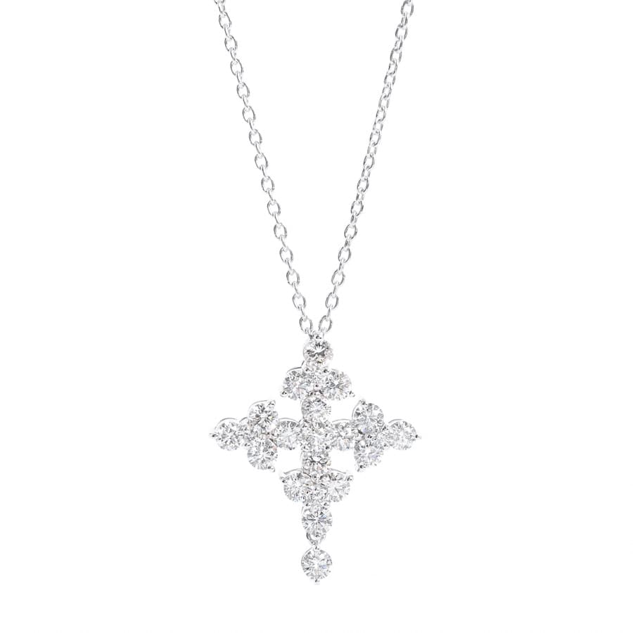 【中古A品】  ノンブランドジュエリー ダイヤ ネックレス   K18ホワイトゴールド 横浜関内店