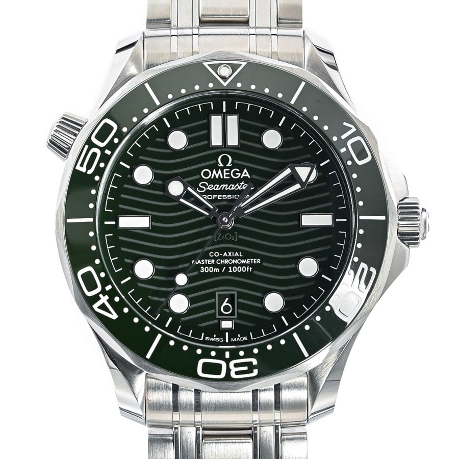 シーマスター ダイバー300M コーアクシャル マスタークロノメーター グリーン ケース:約42mm/ブレスサイズ:約19.5cm