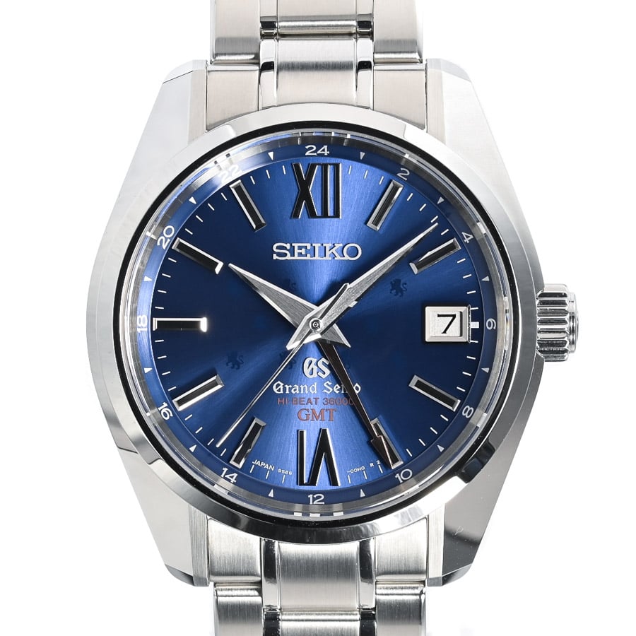 メカニカルハイビート36000 GMT 横浜高島屋限定25本 ブルー ケース:約40mm(実寸)/ブレスサイズ:約20cm