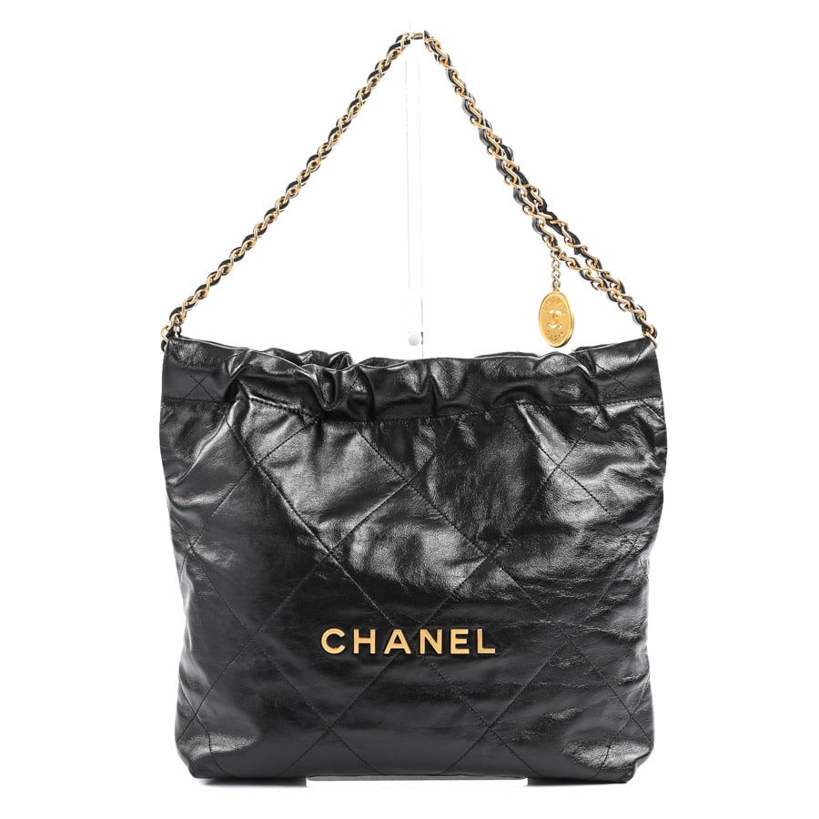 CHANEL22ハンドバッグ ブラック 約W30xH32xD8cm