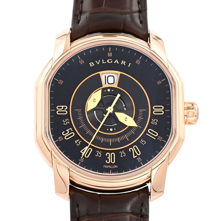 ダニエルロート パピヨン ブラック ケース:約42mm(実寸)