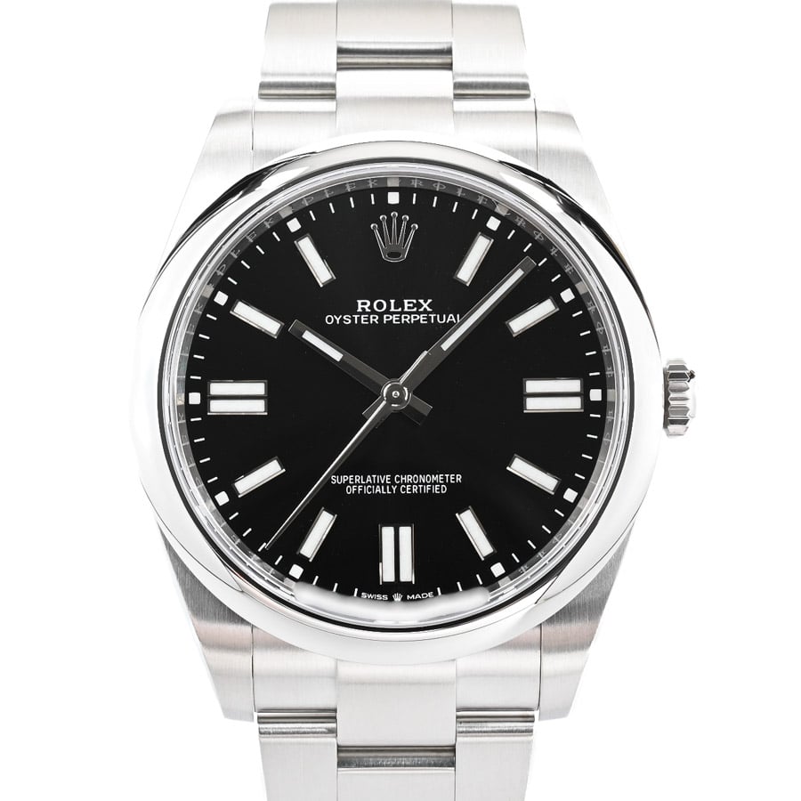 オイスターパーペチュアル41 ブラック ケース:約41mm/ブレスサイズ:約18cm