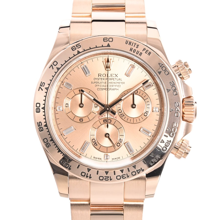 デイトナ ピンク ケース:約39mm(実寸)/ブレスサイズ:約18.5cm
