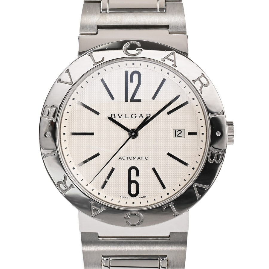 ブルガリブルガリ ホワイト ケース:約42mm(実寸)/ブレスサイズ:約18cm