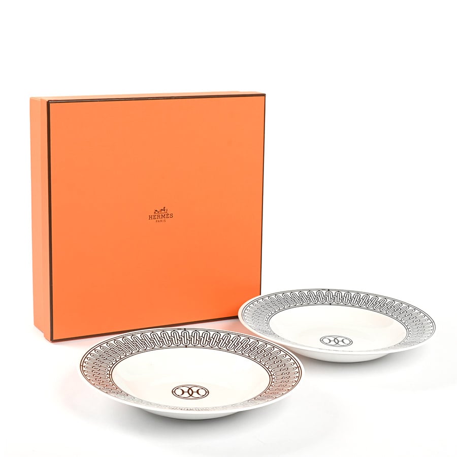 HERMES エルメス　Hデコ　デザートプレート　※元箱付属　未使用保管品 HデコデザートプレートNo.1 | 陶磁器 | 中古A品| ユニセックス